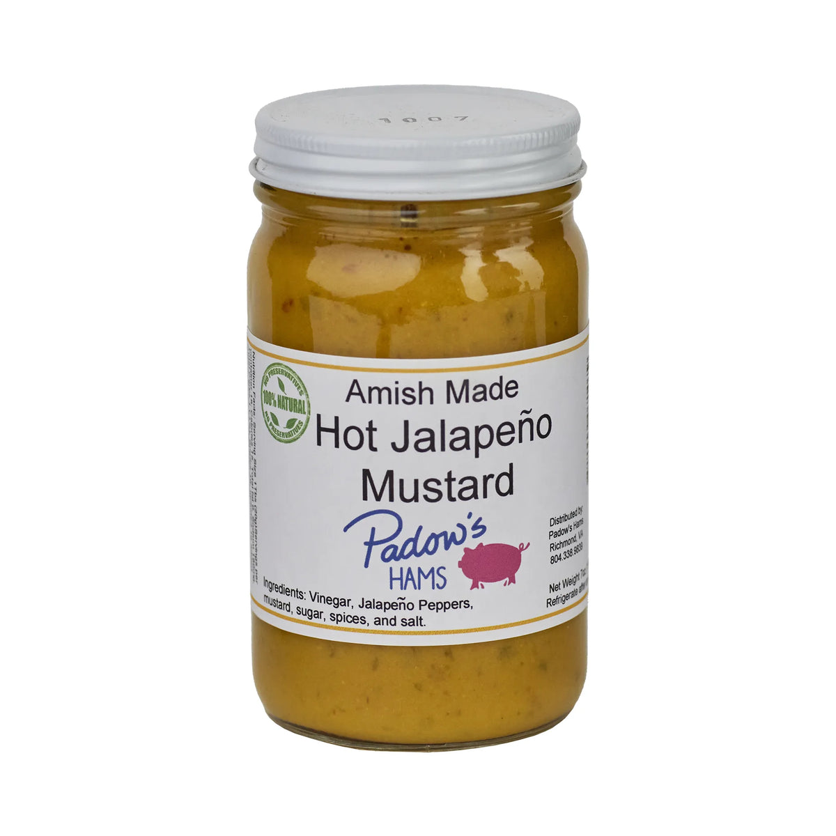 Padow&#39;s Amish Made Hot Jalapeño Mustard