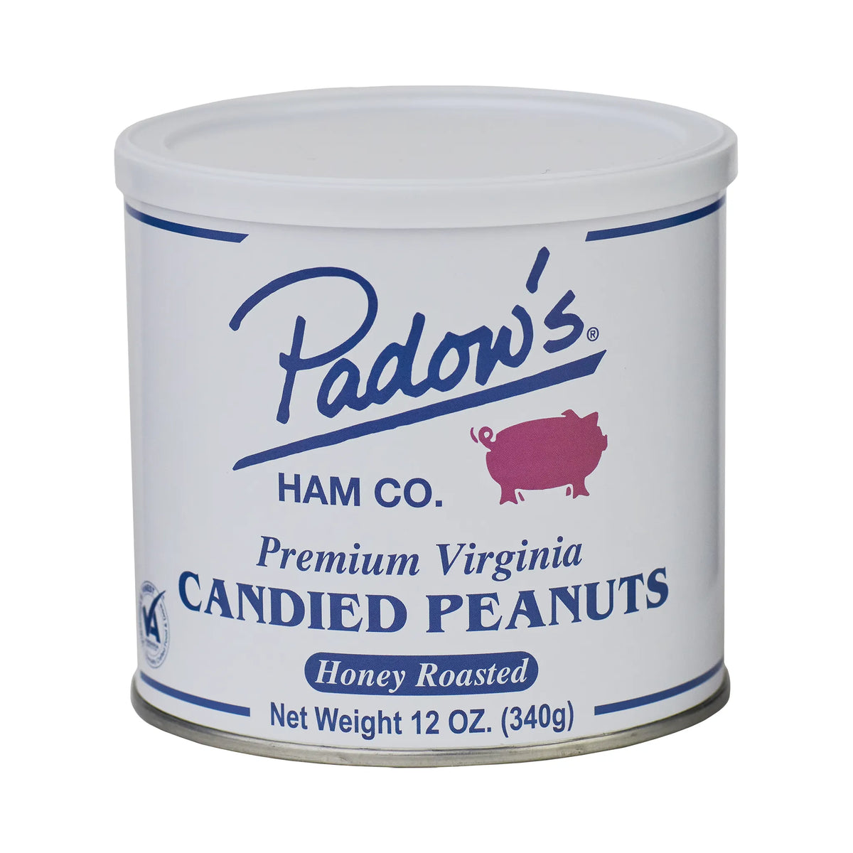 Padow&#39;s Premium Virginia Candied Peanuts Honey Roasted 12 oz