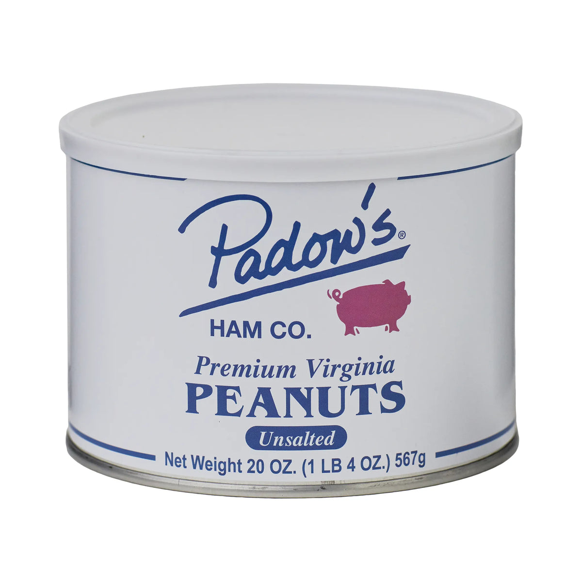 Padow&#39;s Premium Virginia Peanuts Unsalted 20 oz